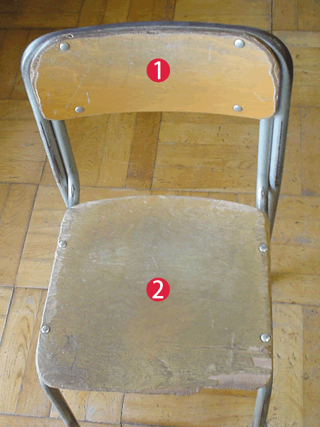 椅子修理前